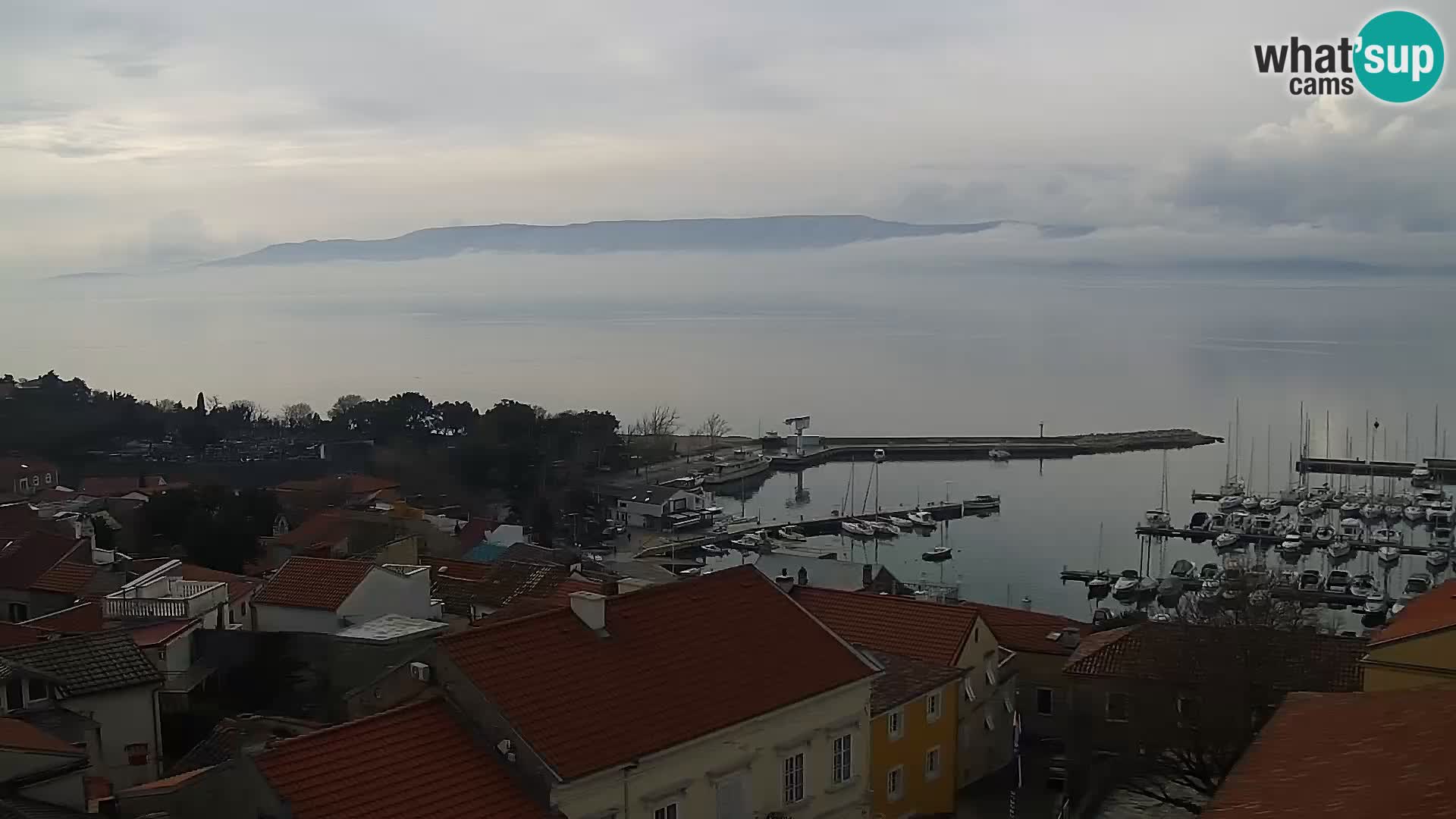 Novi Vinodolski panorama – Dalmacija web kamera