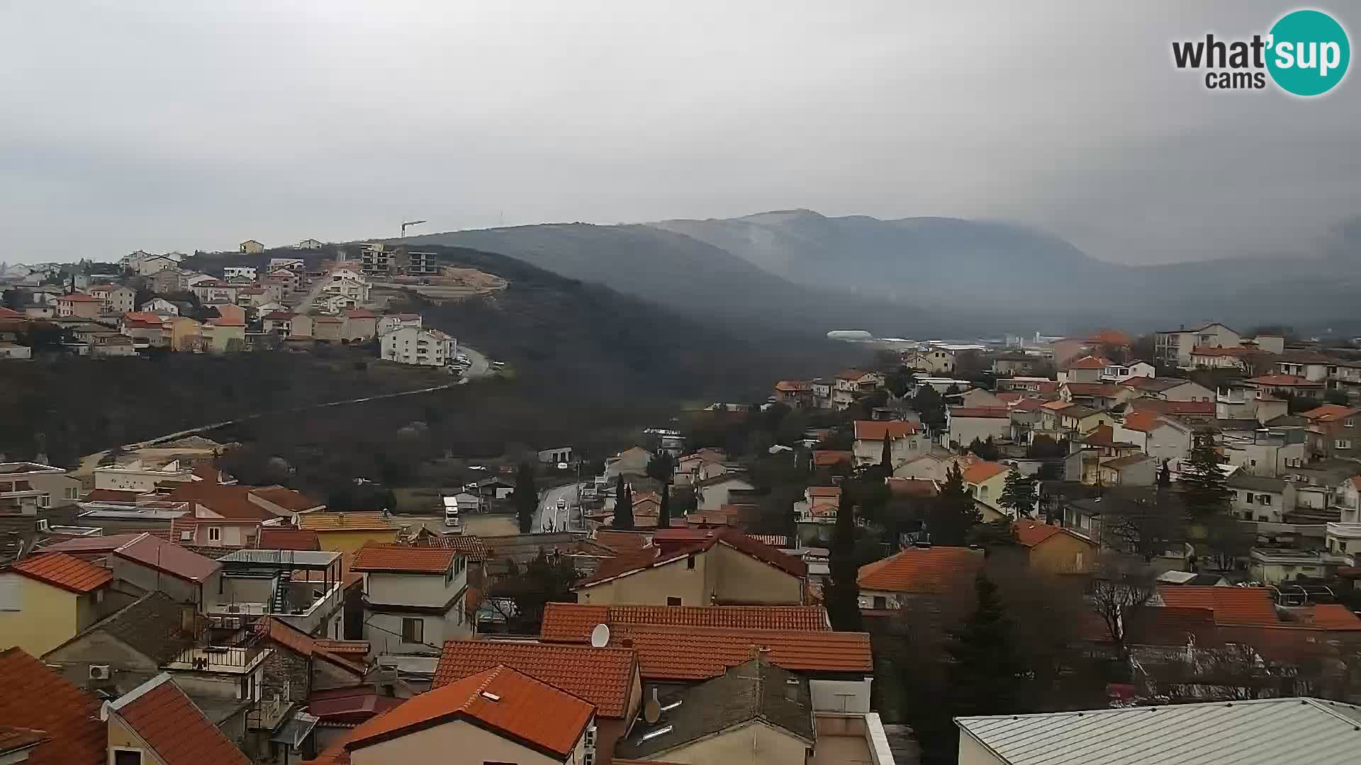 Panoramska spletna kamera Novi Vinodolski – Dalmacija v živo