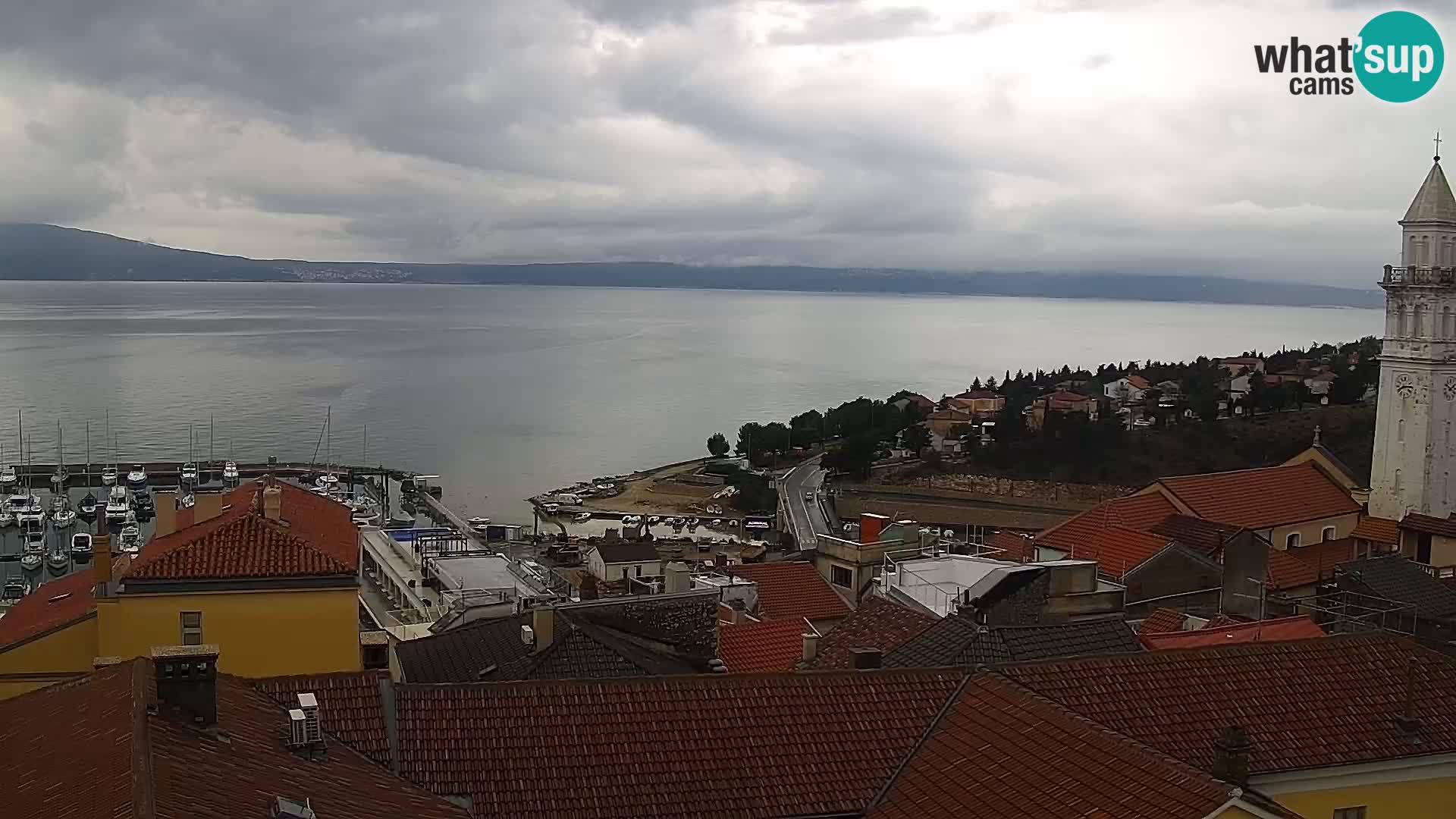 Panoramic Novi Vinodolski livecam Dalmatien