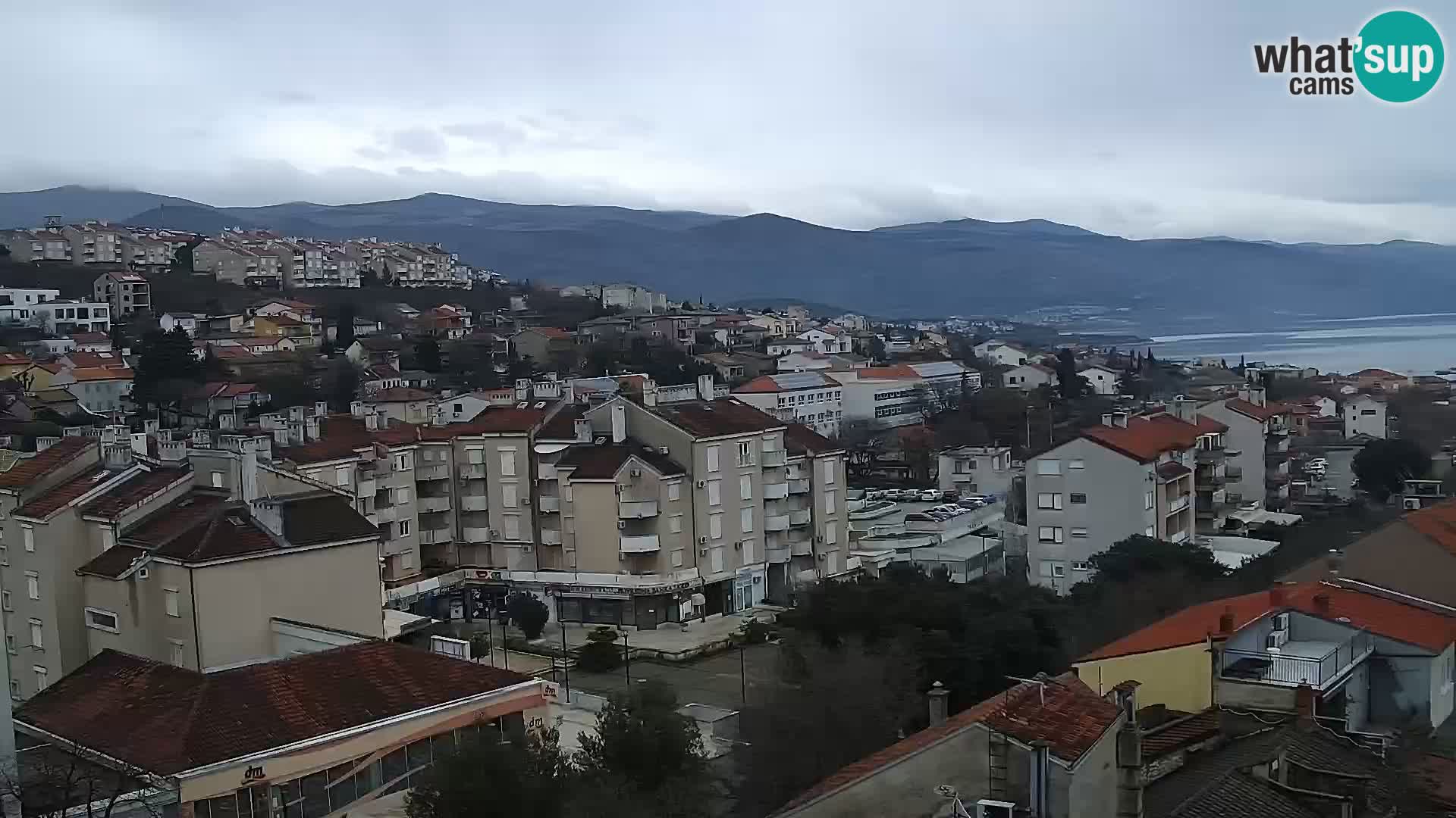 Novi Vinodolski panorama – Dalmacija web kamera