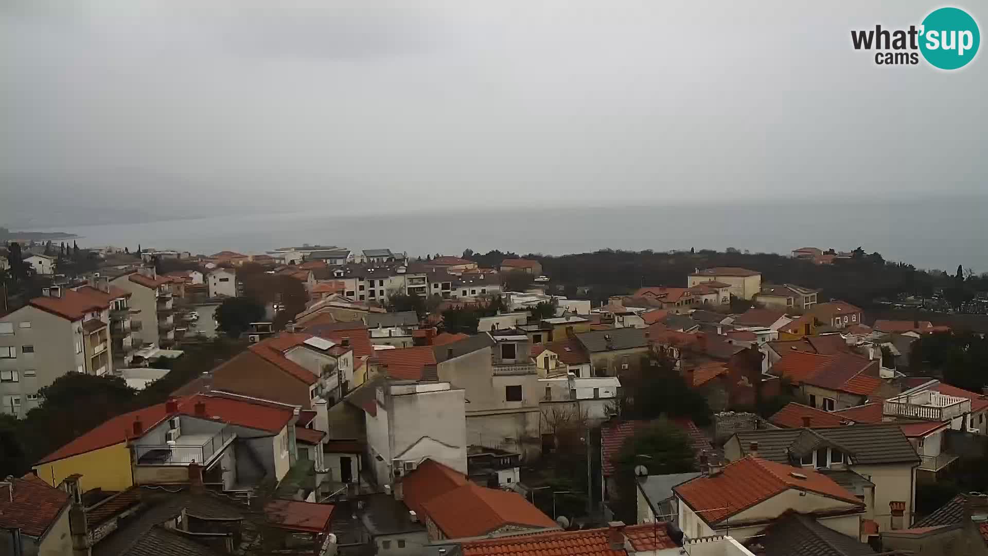 Panoramic Novi Vinodolski livecam Dalmatien