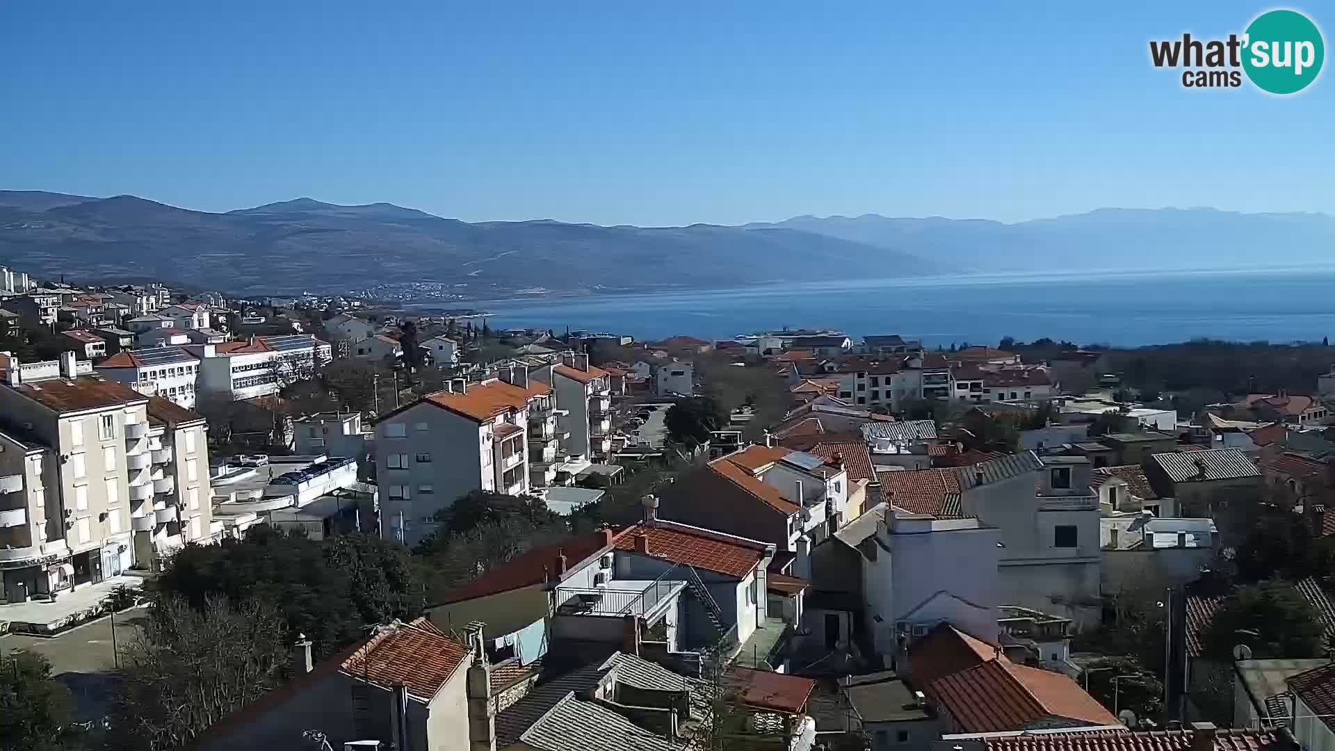 Panoramic Novi Vinodolski livecam Dalmatien