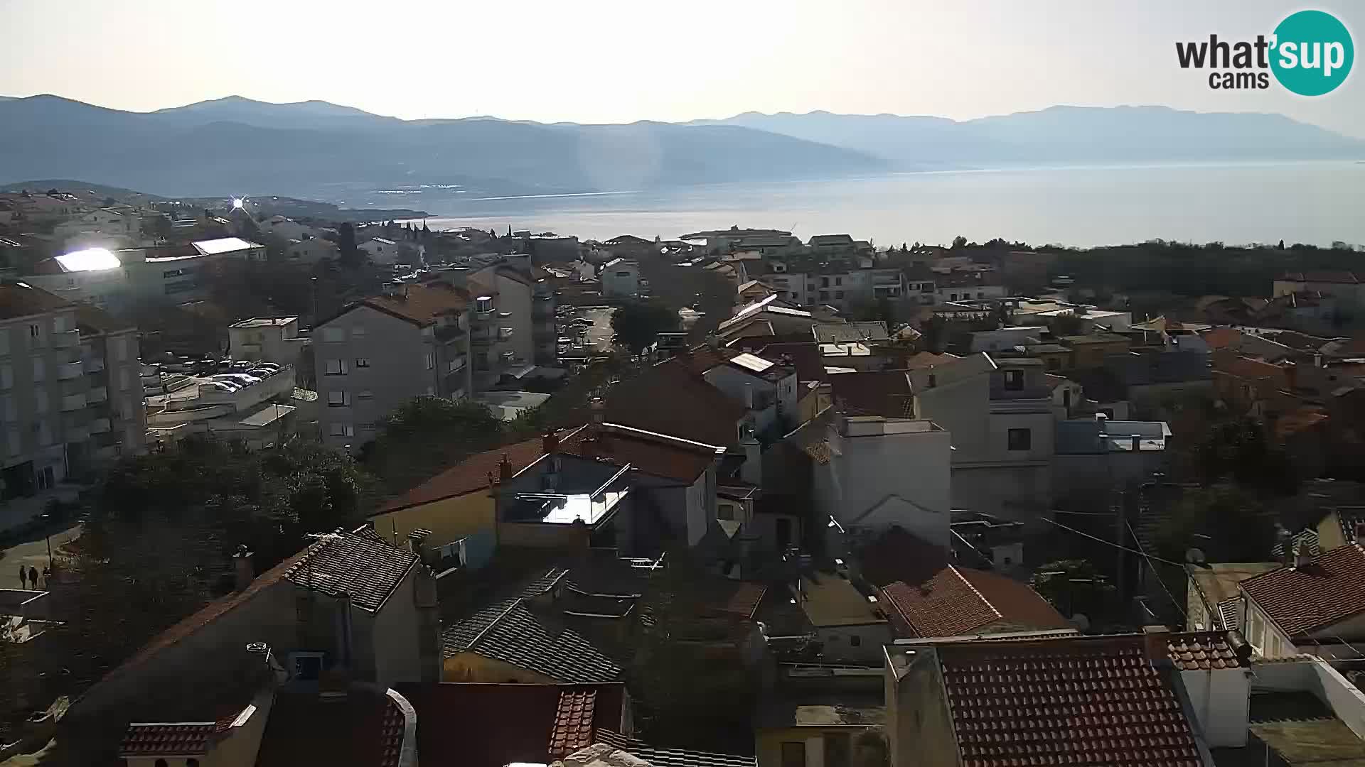 Panorama Novi Vinodolski live cam Dalmatie