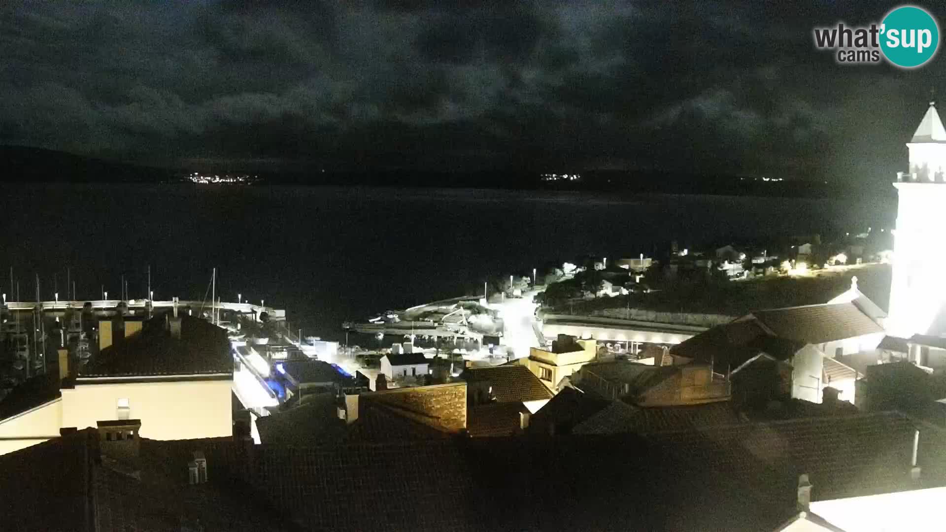 Panorama Novi Vinodolski live cam Dalmatie