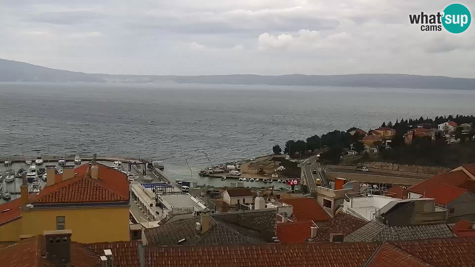 Panoramic webcam Novi Vinodolski – Dalmatia live