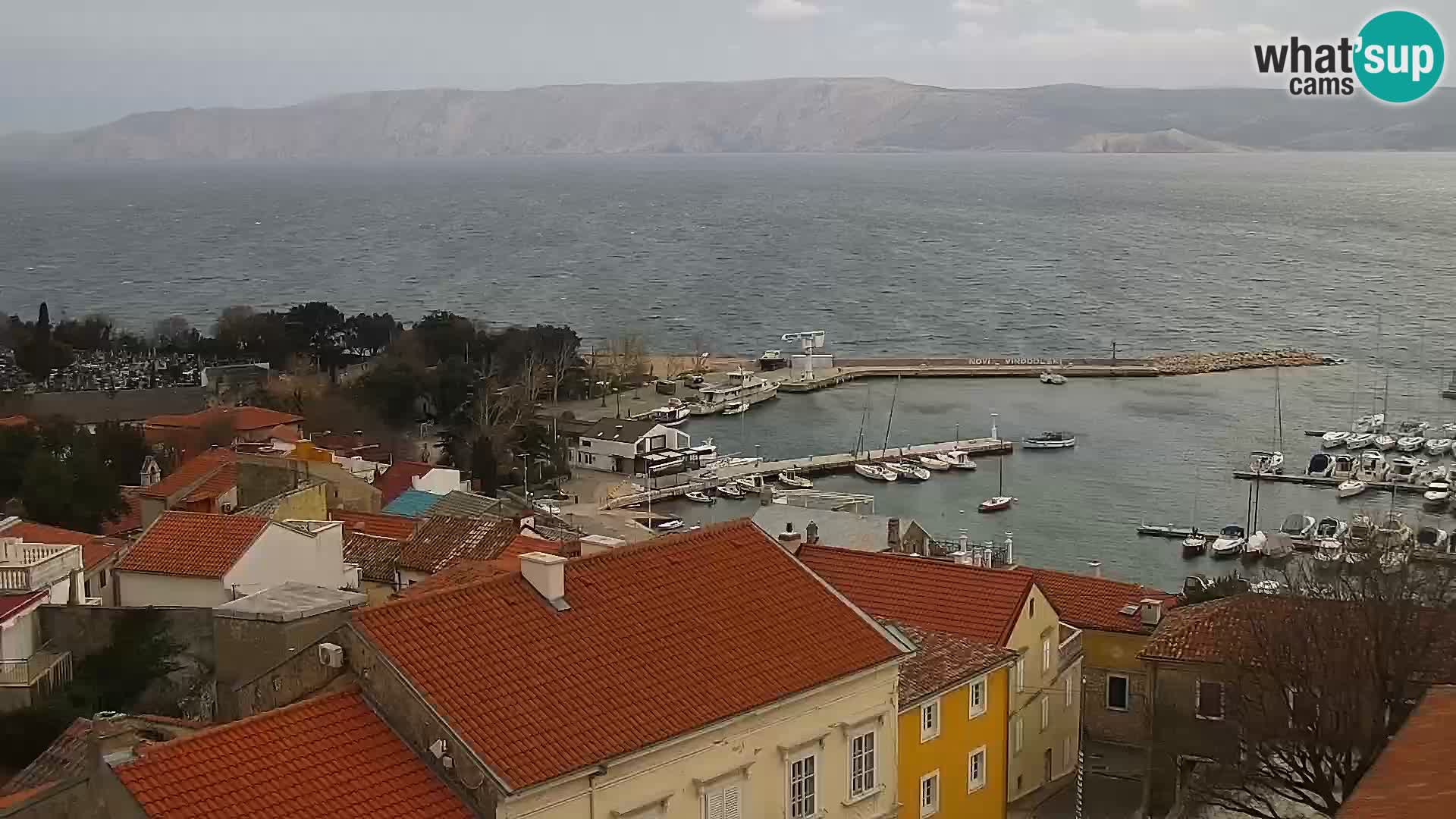 Novi Vinodolski panorama – Dalmacija web kamera