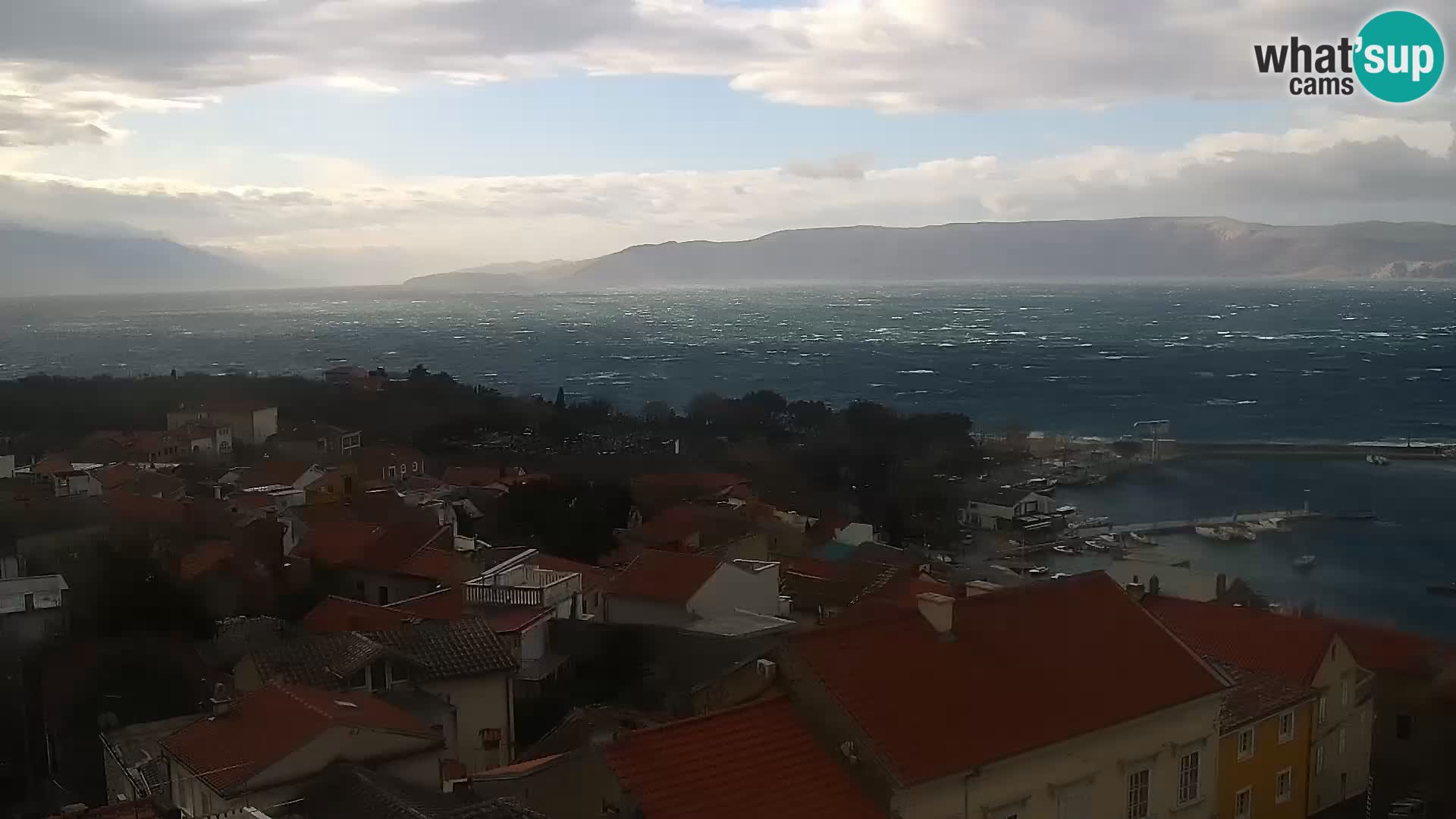 Panoramic Novi Vinodolski livecam Dalmatien