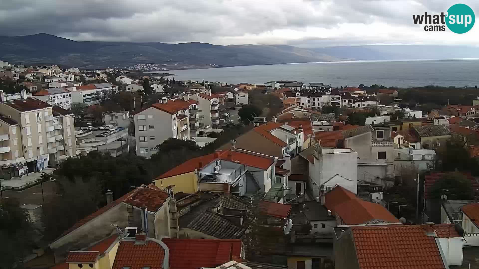 Panoramic Novi Vinodolski livecam Dalmatien