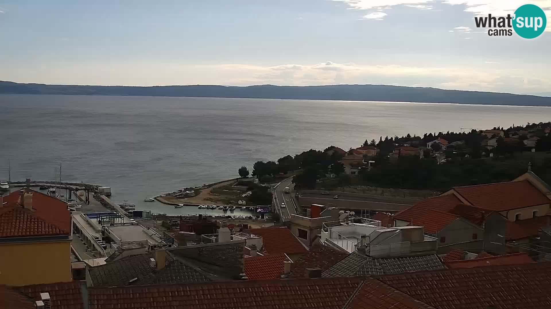 Panoramic Novi Vinodolski livecam Dalmatien
