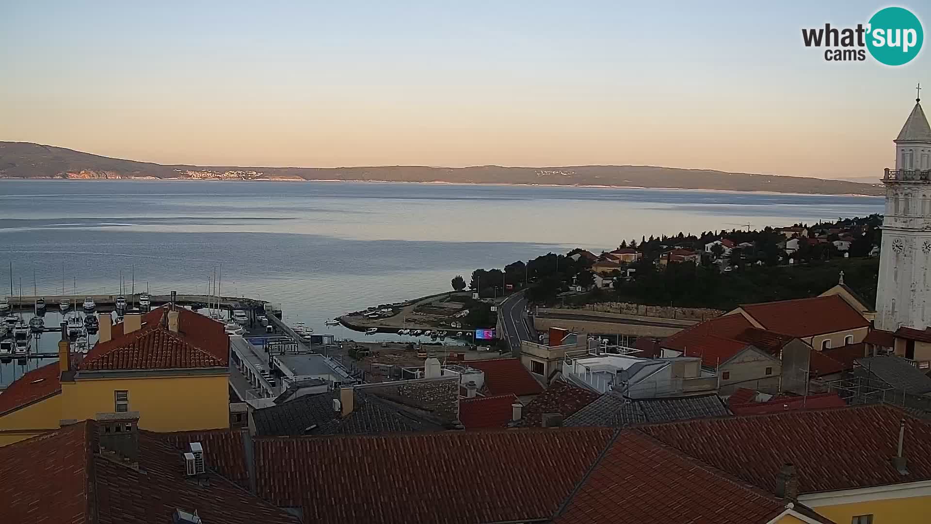 Panoramic webcam Novi Vinodolski – Dalmatia live