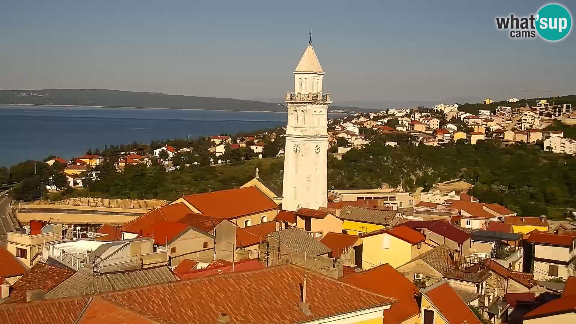 Panorama Novi Vinodolski live cam Dalmatie