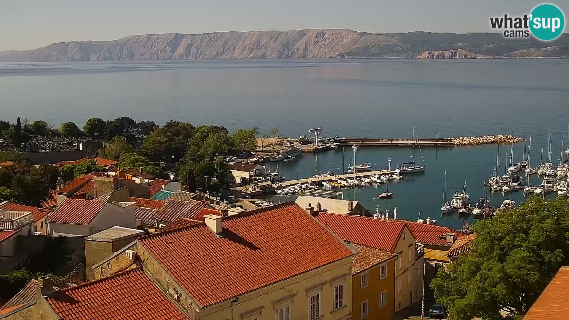 Panoramic webcam Novi Vinodolski – Dalmatia live