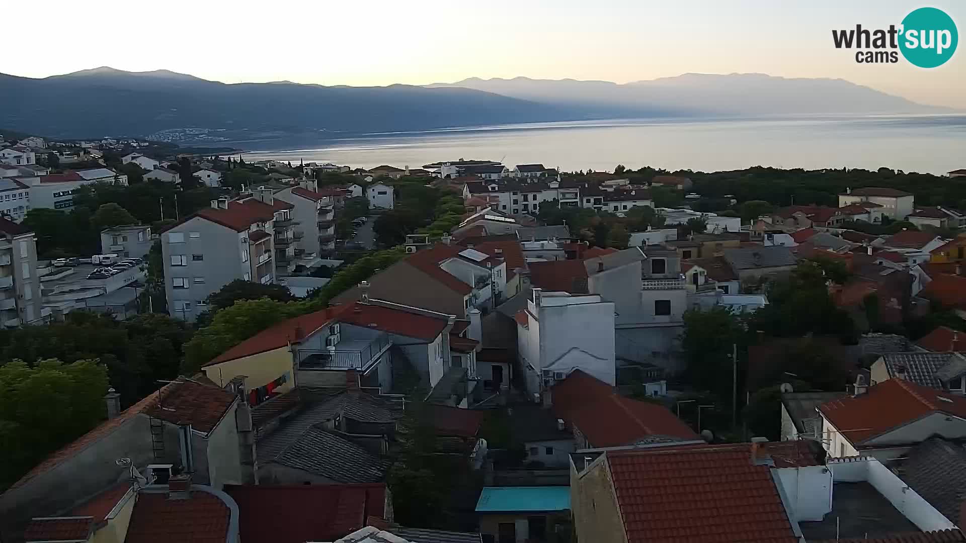 Panoramic Novi Vinodolski livecam Dalmatien