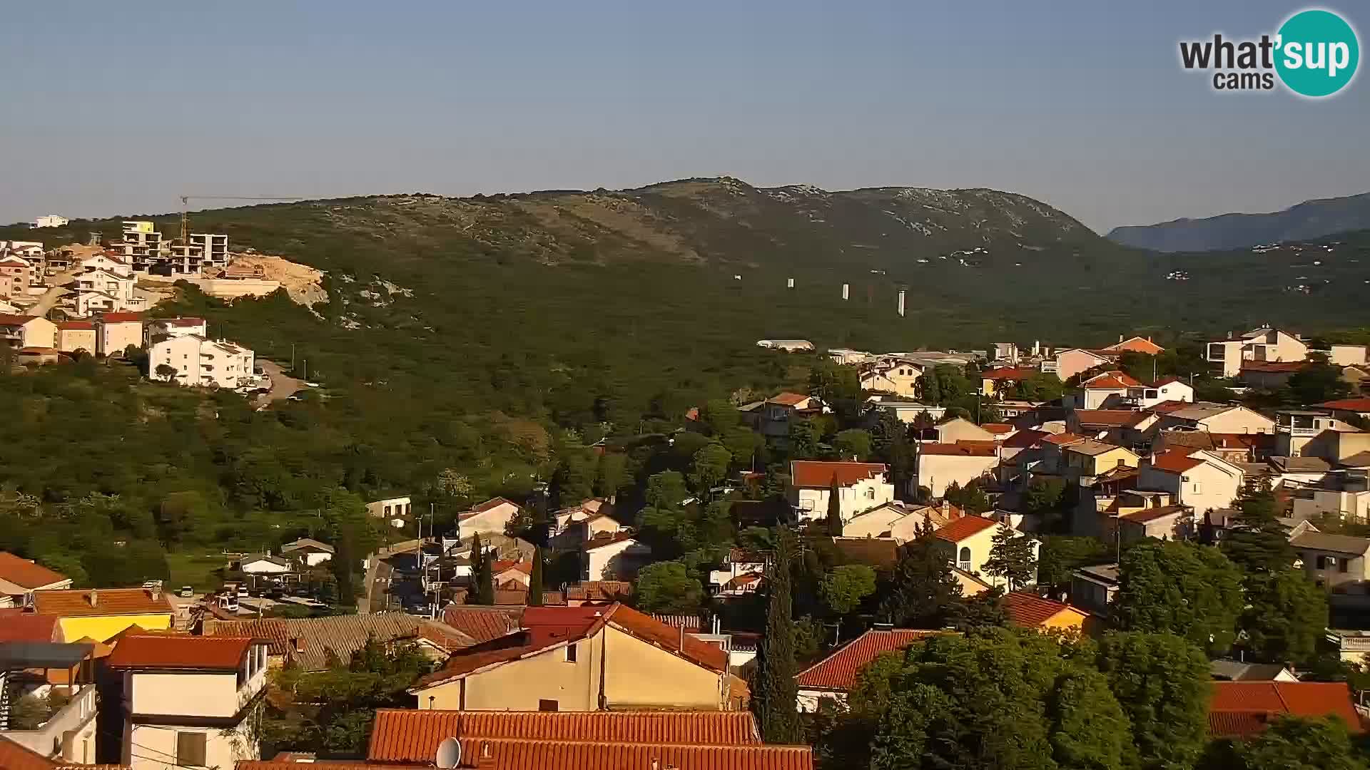 Panorama Novi Vinodolski live cam Dalmatie