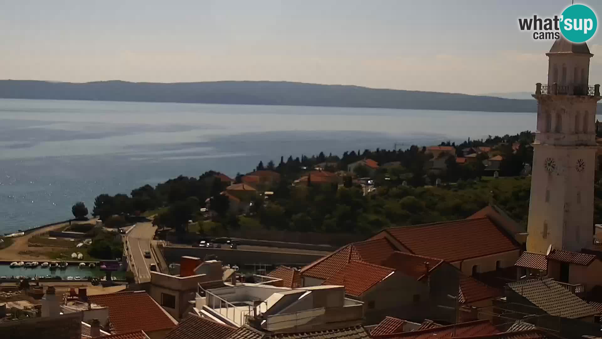 Novi Vinodolski panorama – Dalmacija web kamera