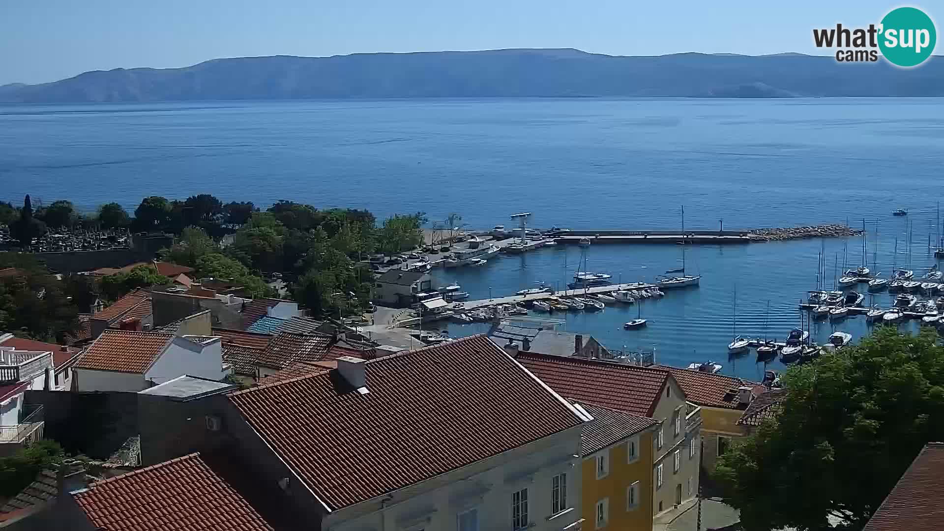 Novi Vinodolski panorama – Dalmacija web kamera