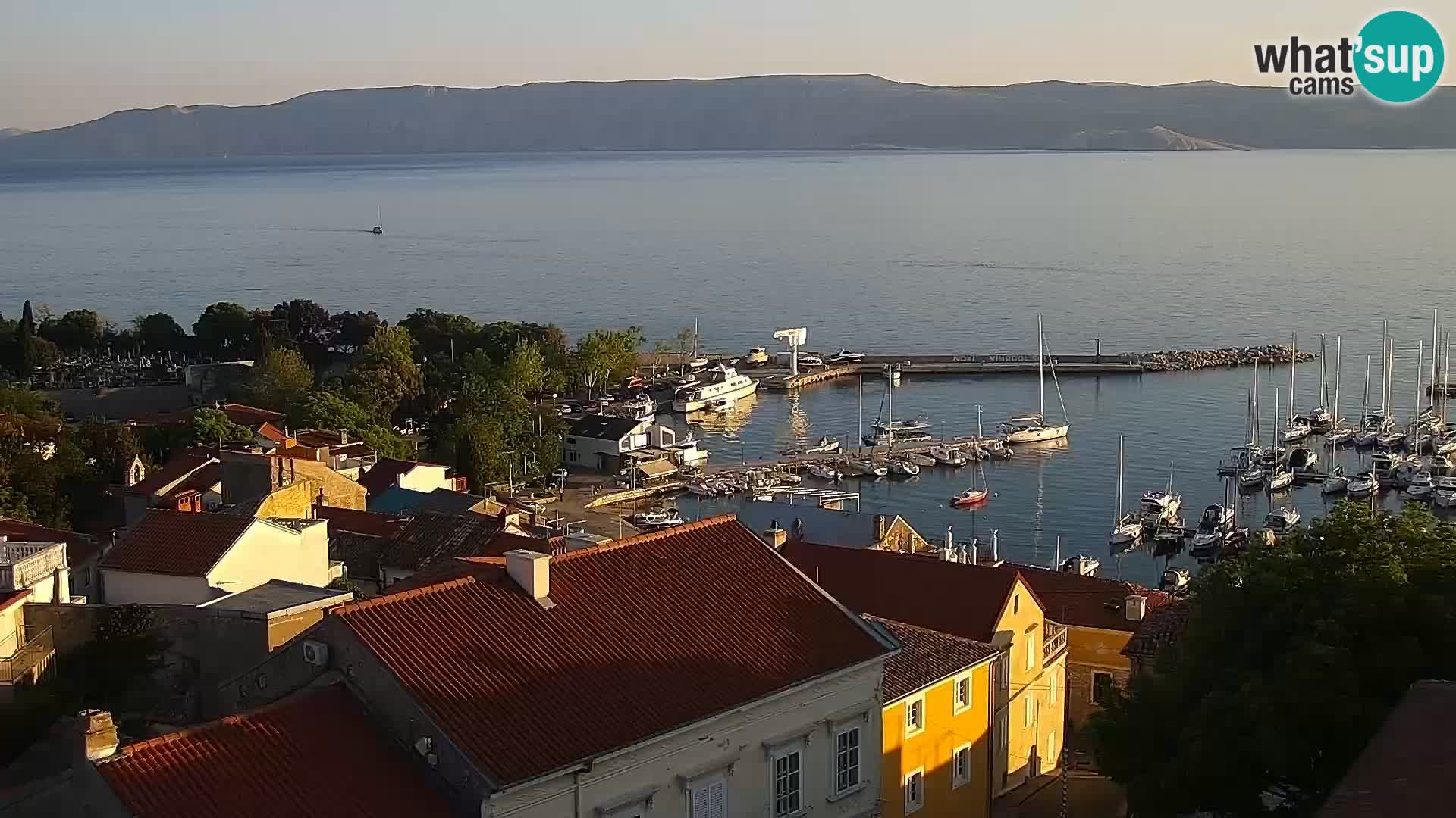 Panoramic Novi Vinodolski livecam Dalmatien