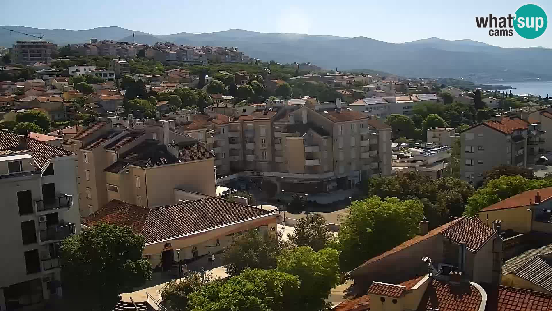 Panoramic Novi Vinodolski livecam Dalmatien