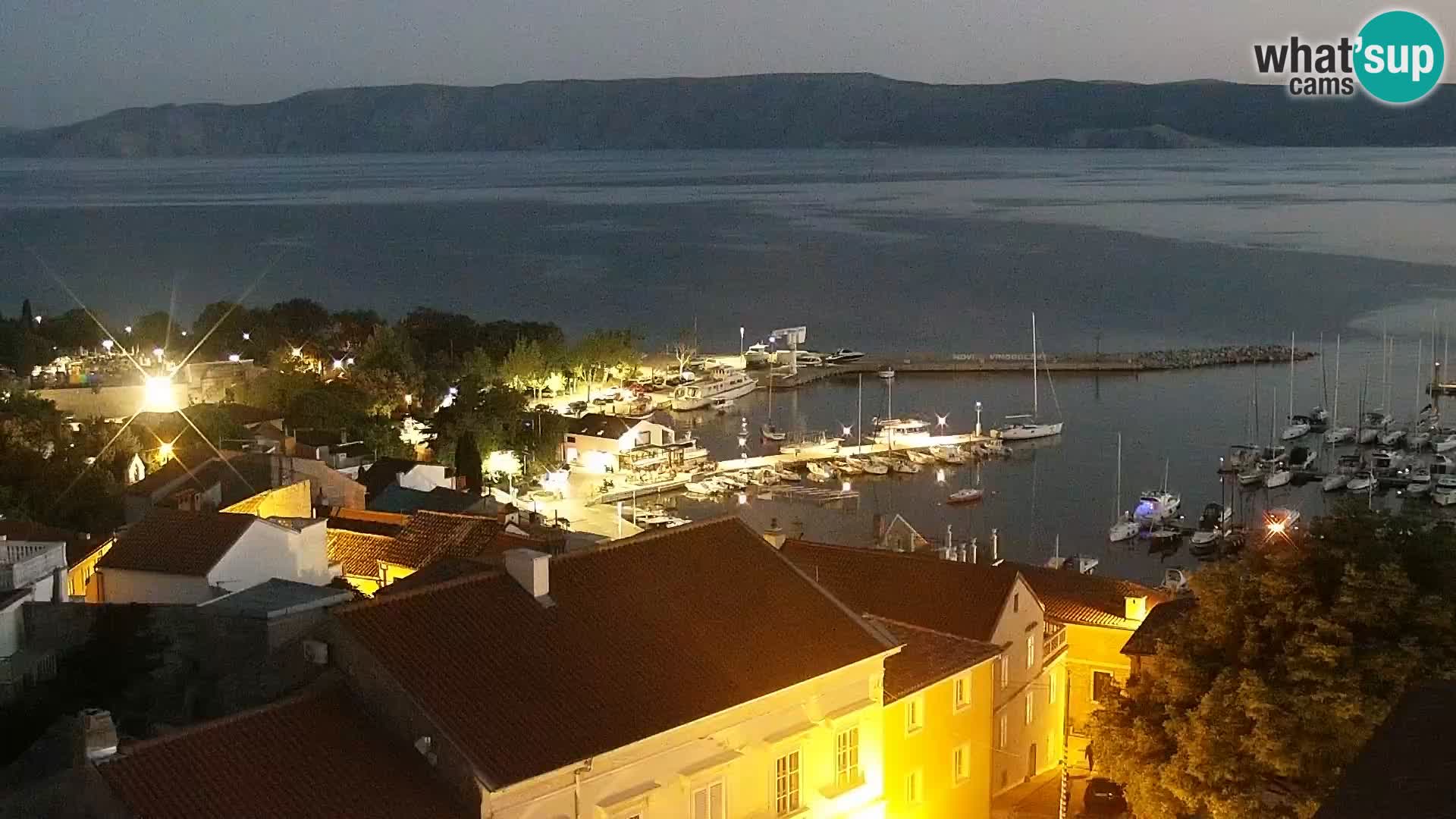 Novi Vinodolski panorama – Dalmacija web kamera