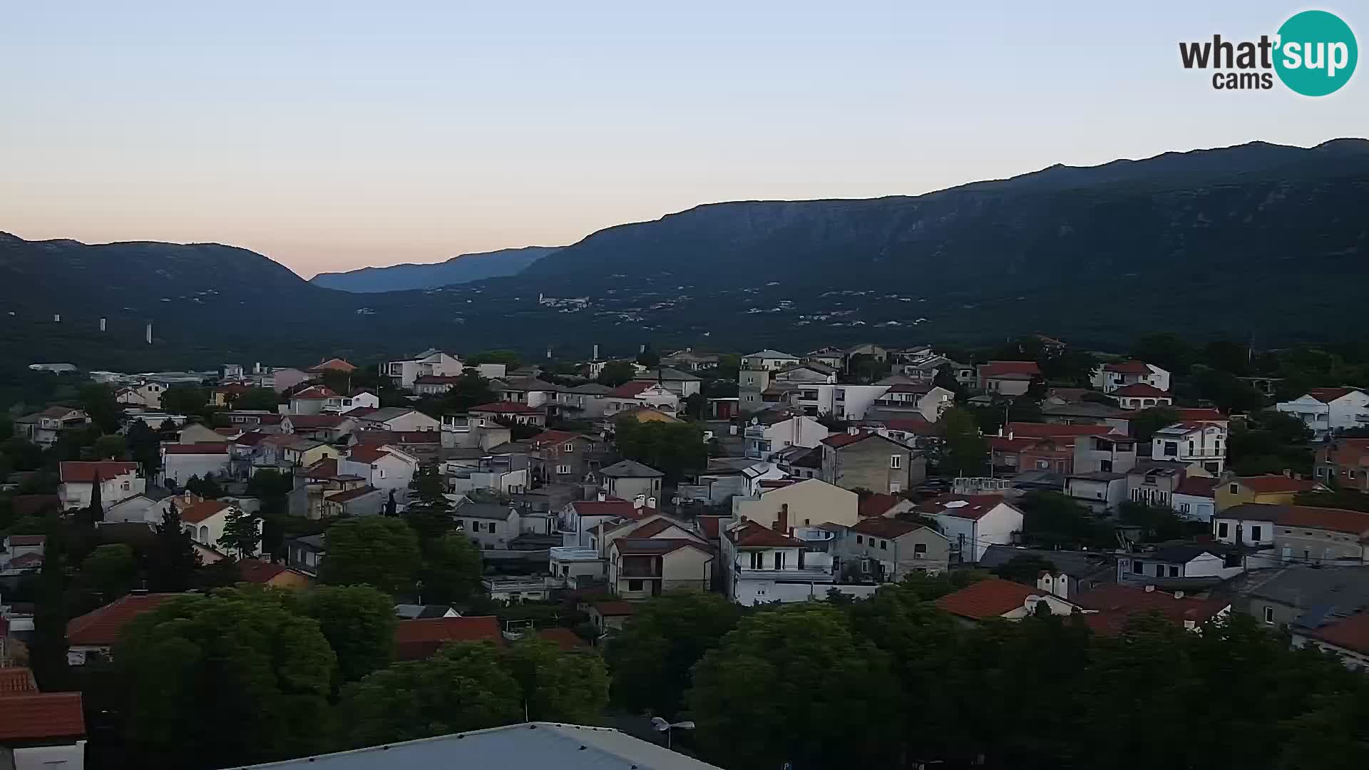 Panorama Novi Vinodolski live cam Dalmatie