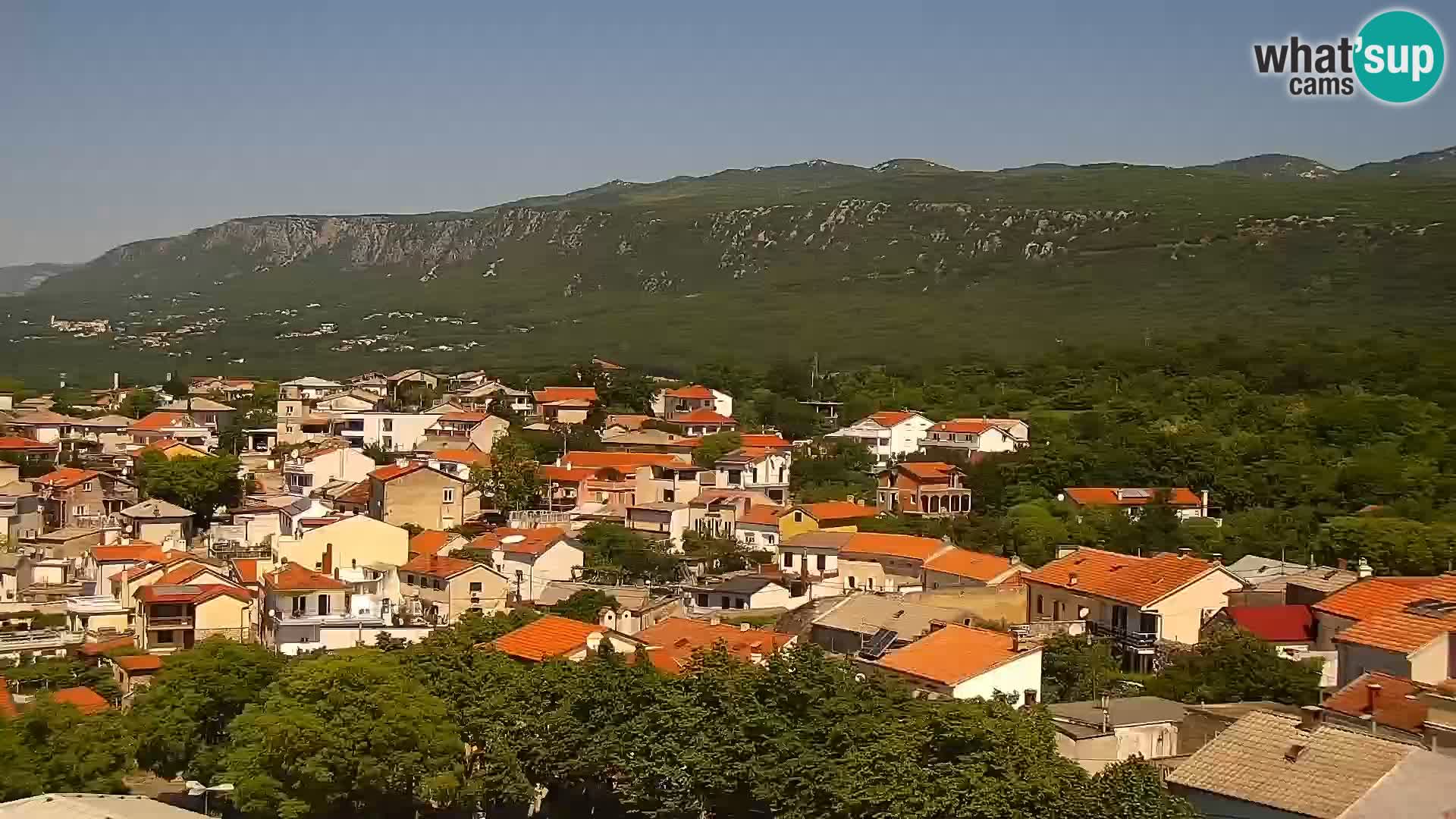 Panorama Novi Vinodolski live cam Dalmatie