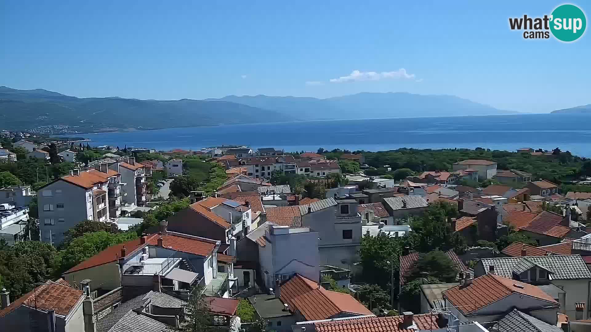 Novi Vinodolski panorama – Dalmacija web kamera