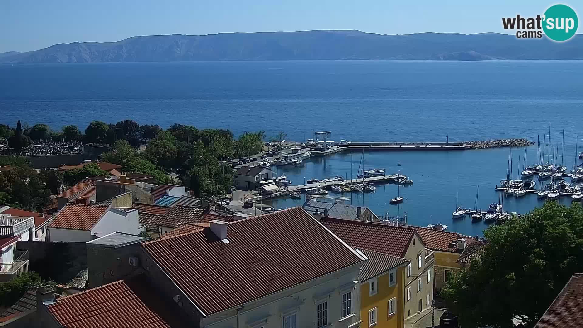 Panoramic webcam Novi Vinodolski – Dalmatia live