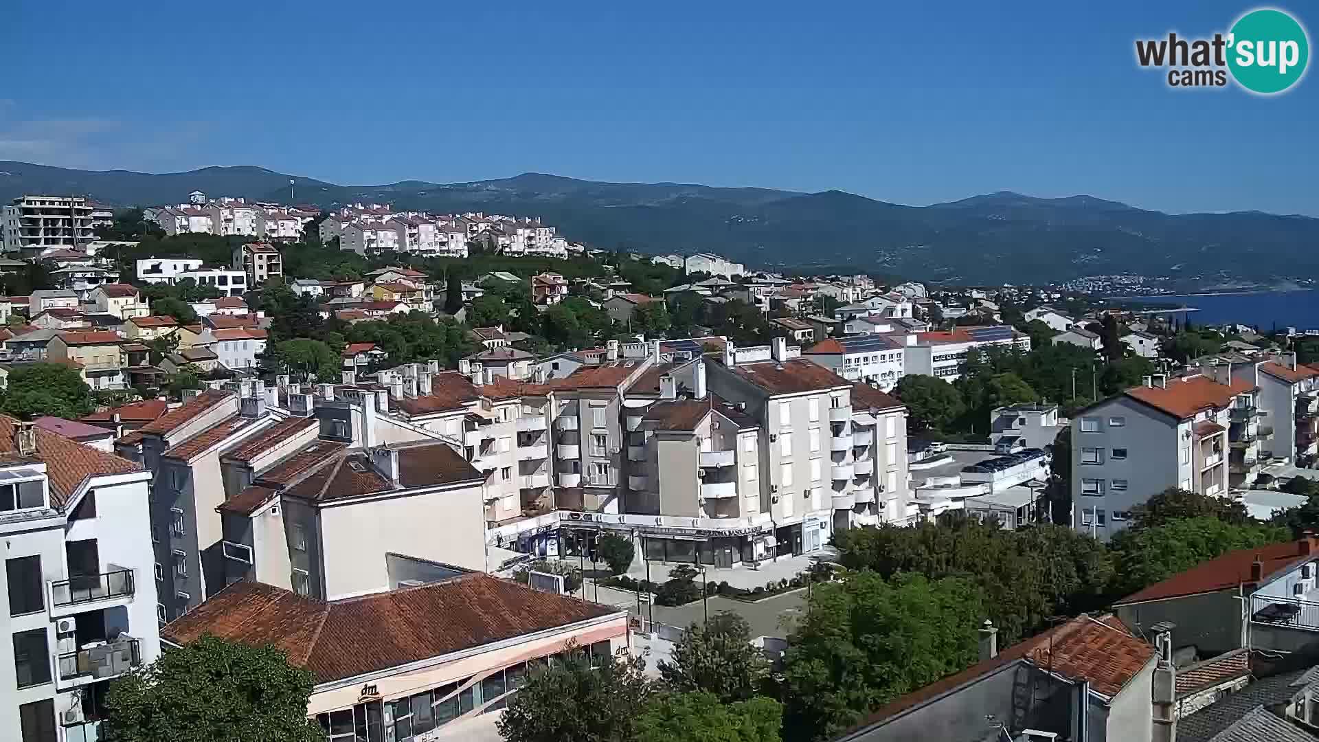 Panorama Novi Vinodolski live cam Dalmatie