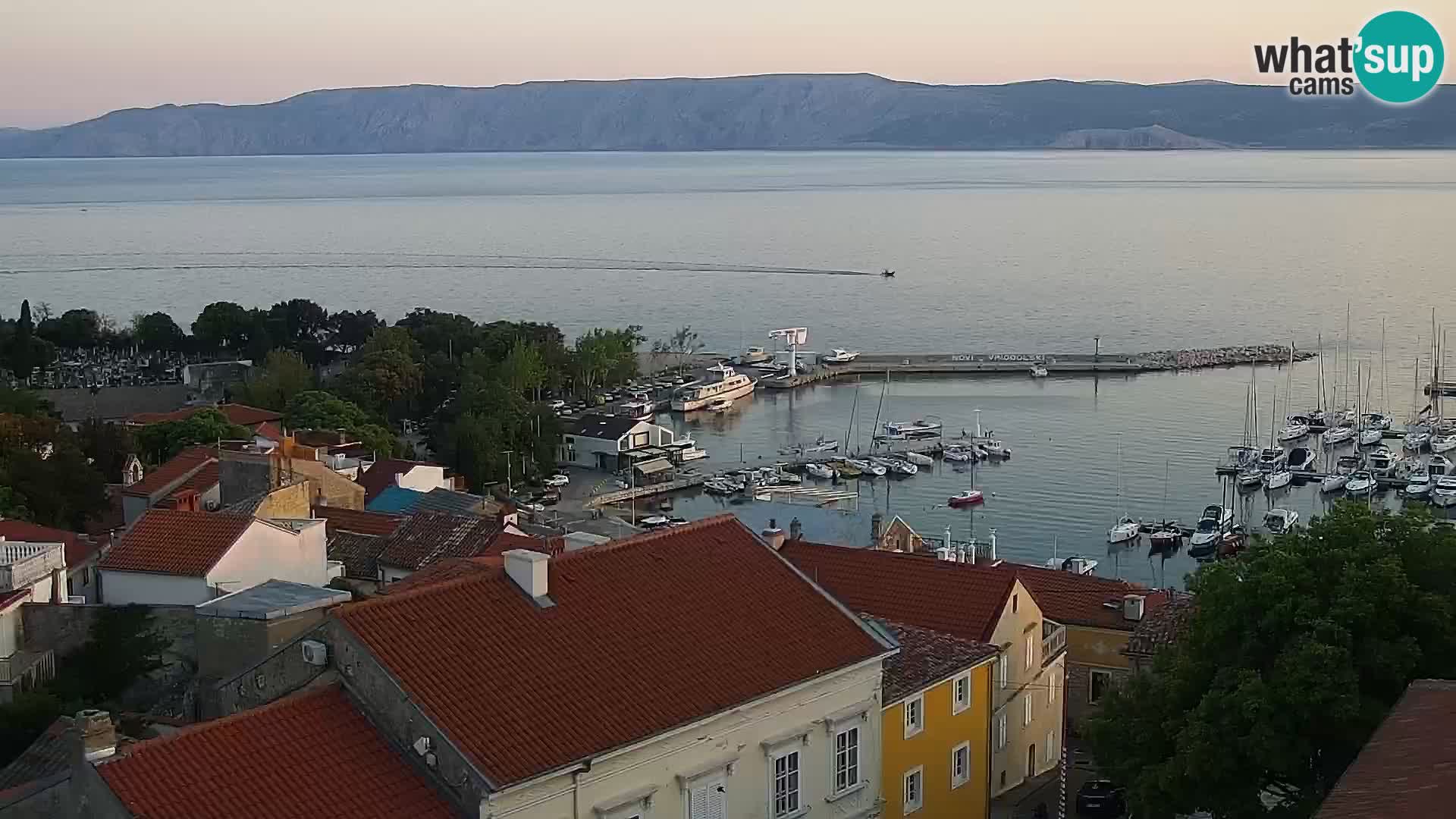 Novi Vinodolski panorama – Dalmacija web kamera