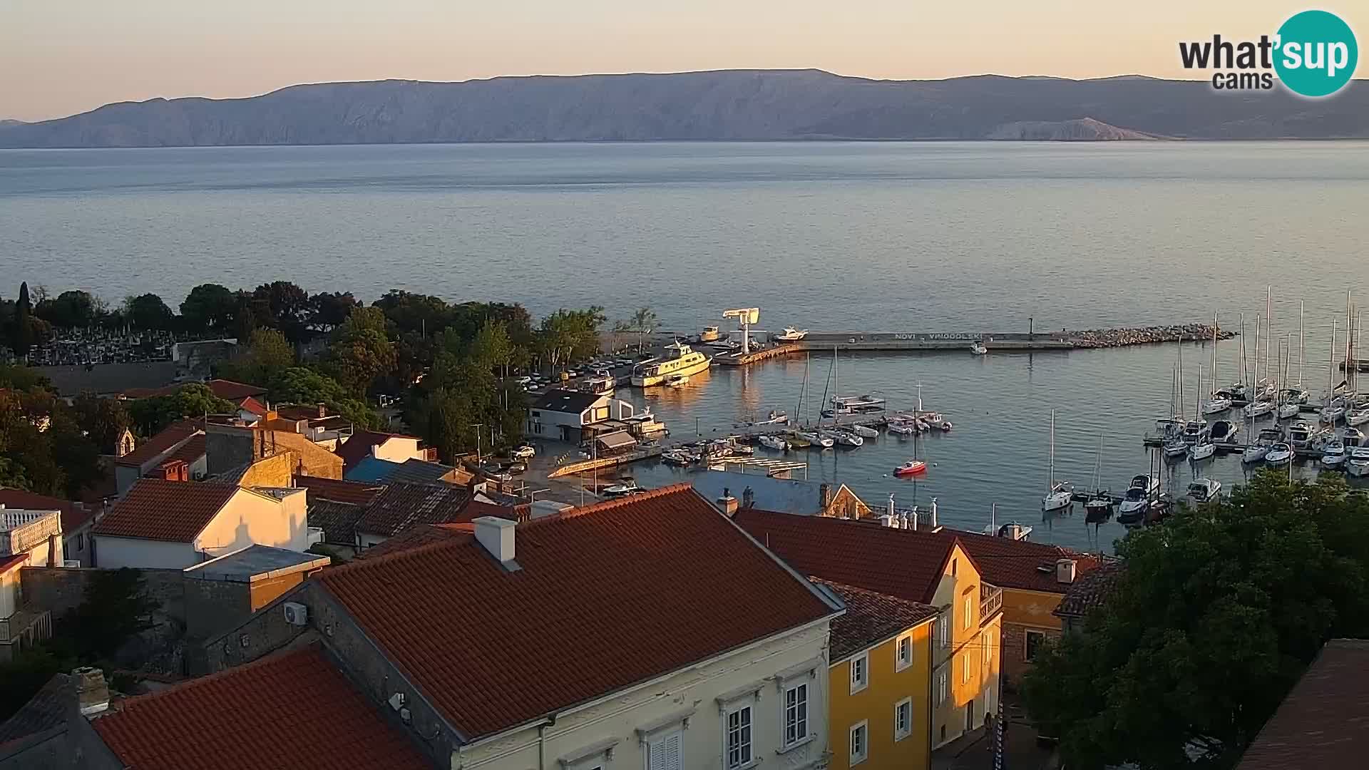 Panoramic webcam Novi Vinodolski – Dalmatia live