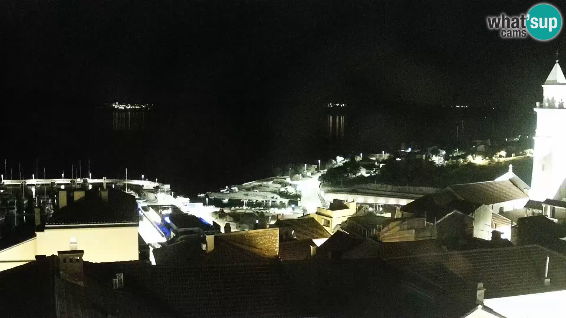 Novi Vinodolski panorama – Dalmacija web kamera