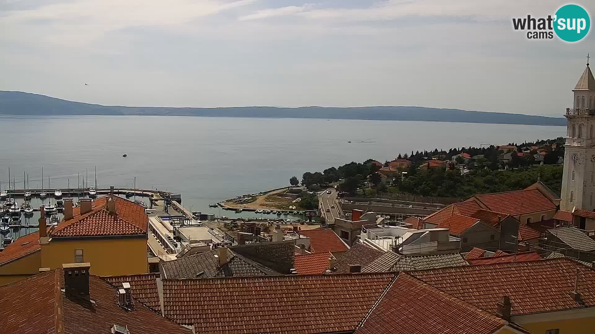 Panoramic webcam Novi Vinodolski – Dalmatia live