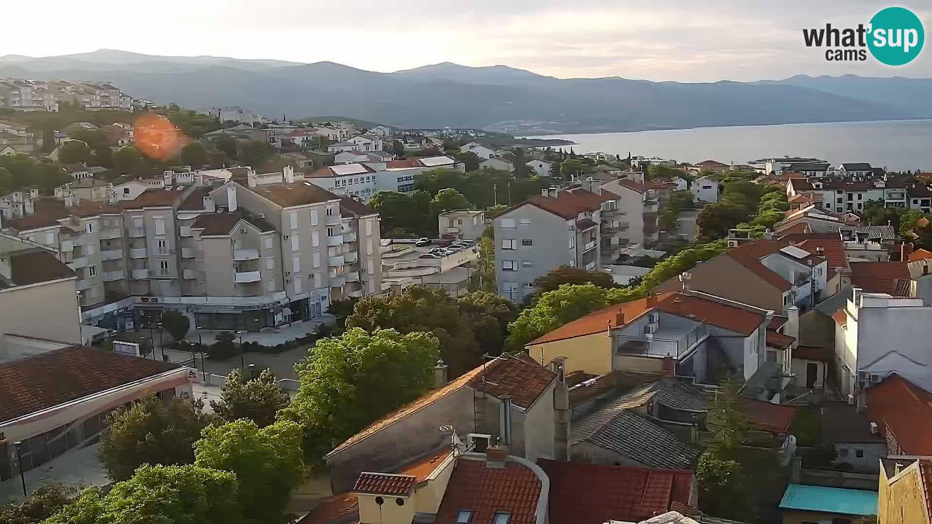 Panorama Novi Vinodolski live cam Dalmatie