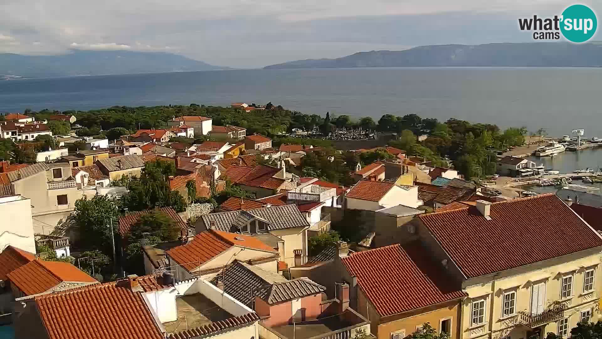 Panorama Novi Vinodolski live cam Dalmatie