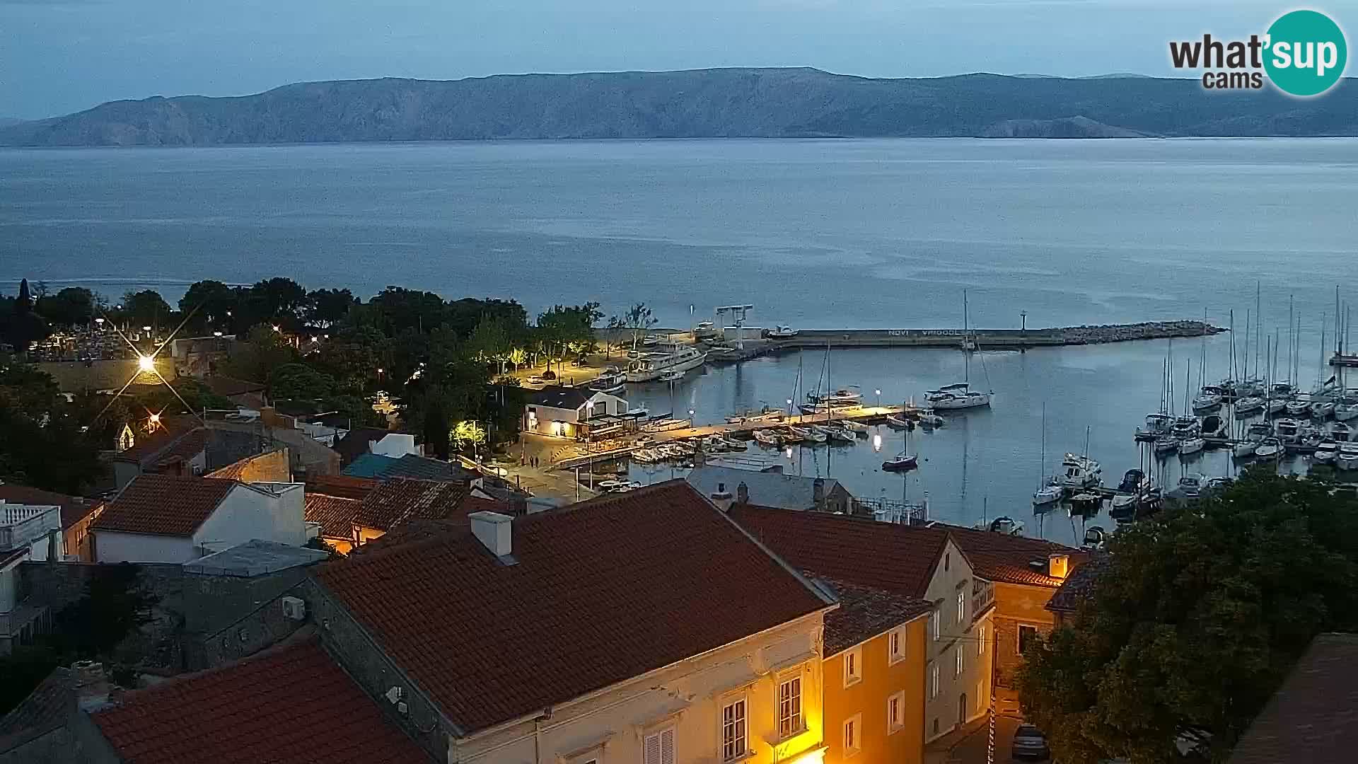 Panoramic Novi Vinodolski livecam Dalmatien