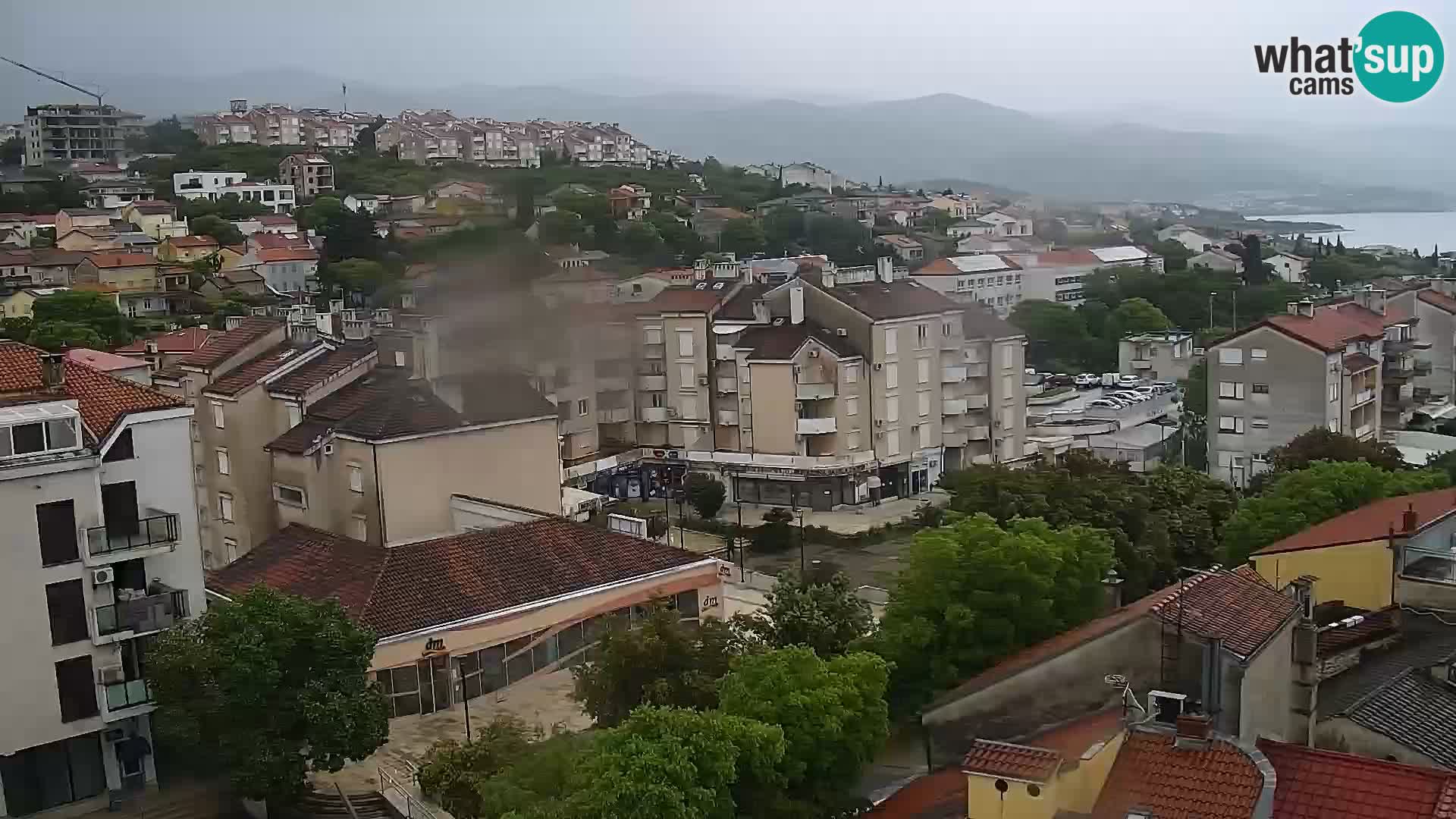 Panorama Novi Vinodolski live cam Dalmatie