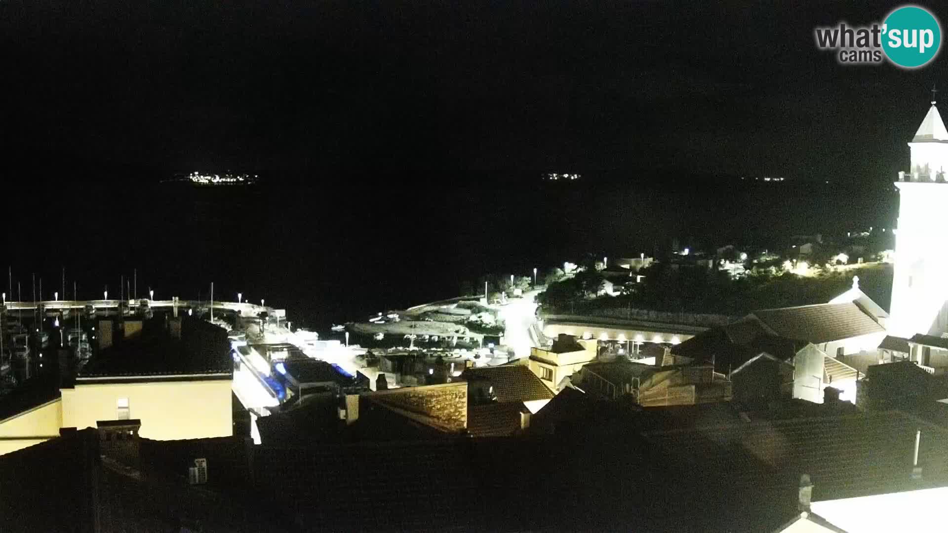 Panorama Novi Vinodolski live cam Dalmatie