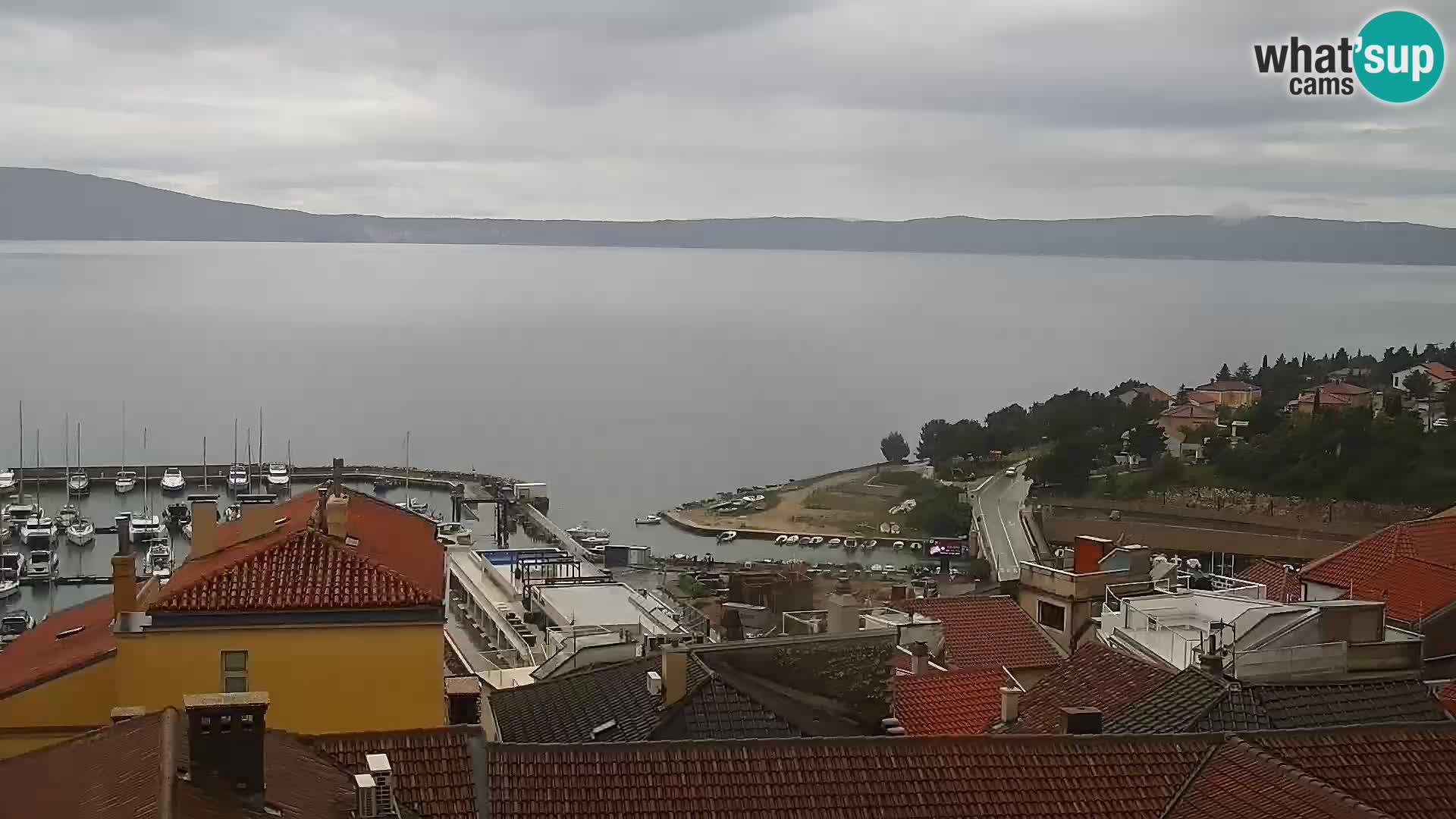 Panoramic Novi Vinodolski livecam Dalmatien