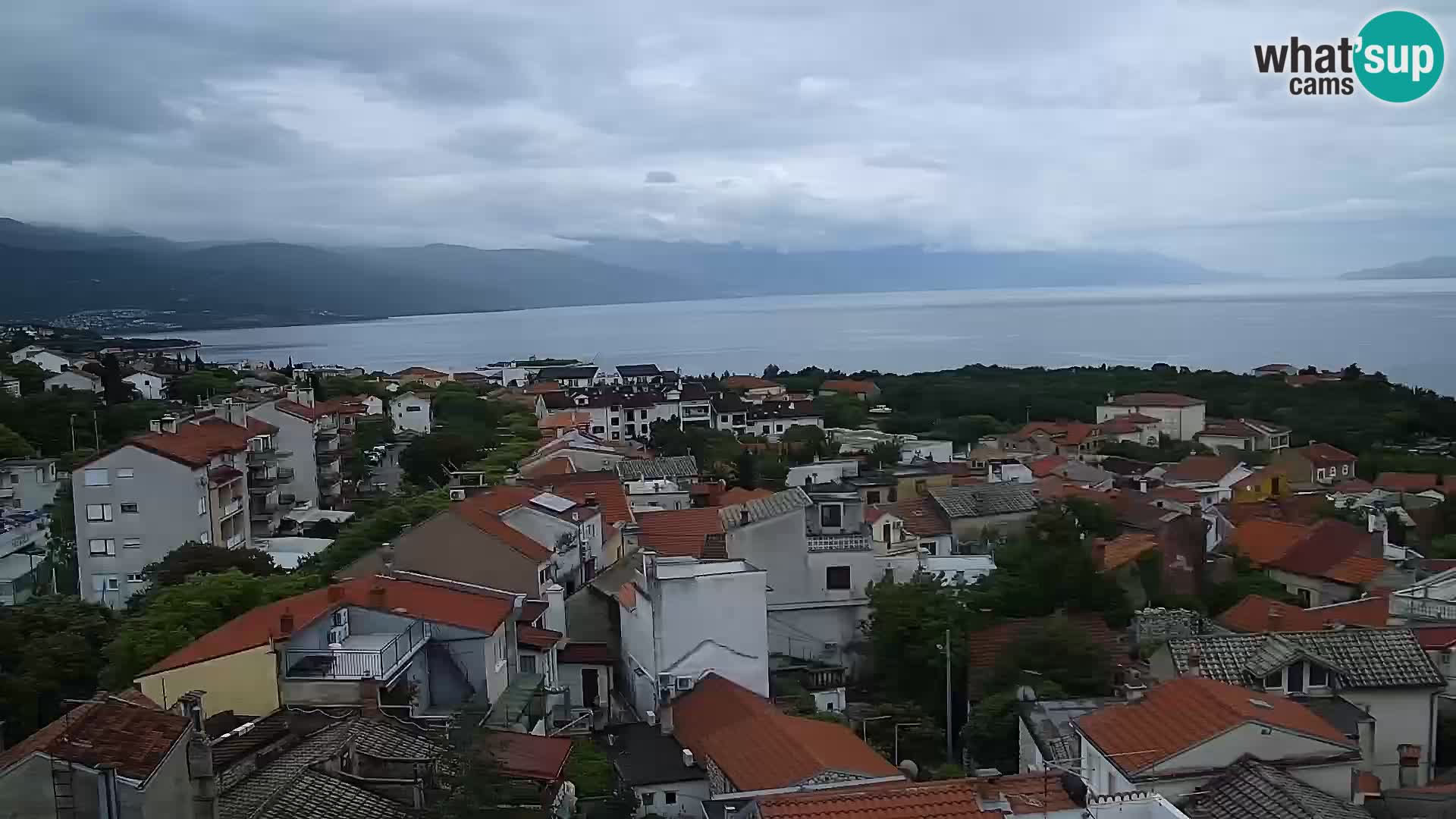Novi Vinodolski panorama – Dalmacija web kamera