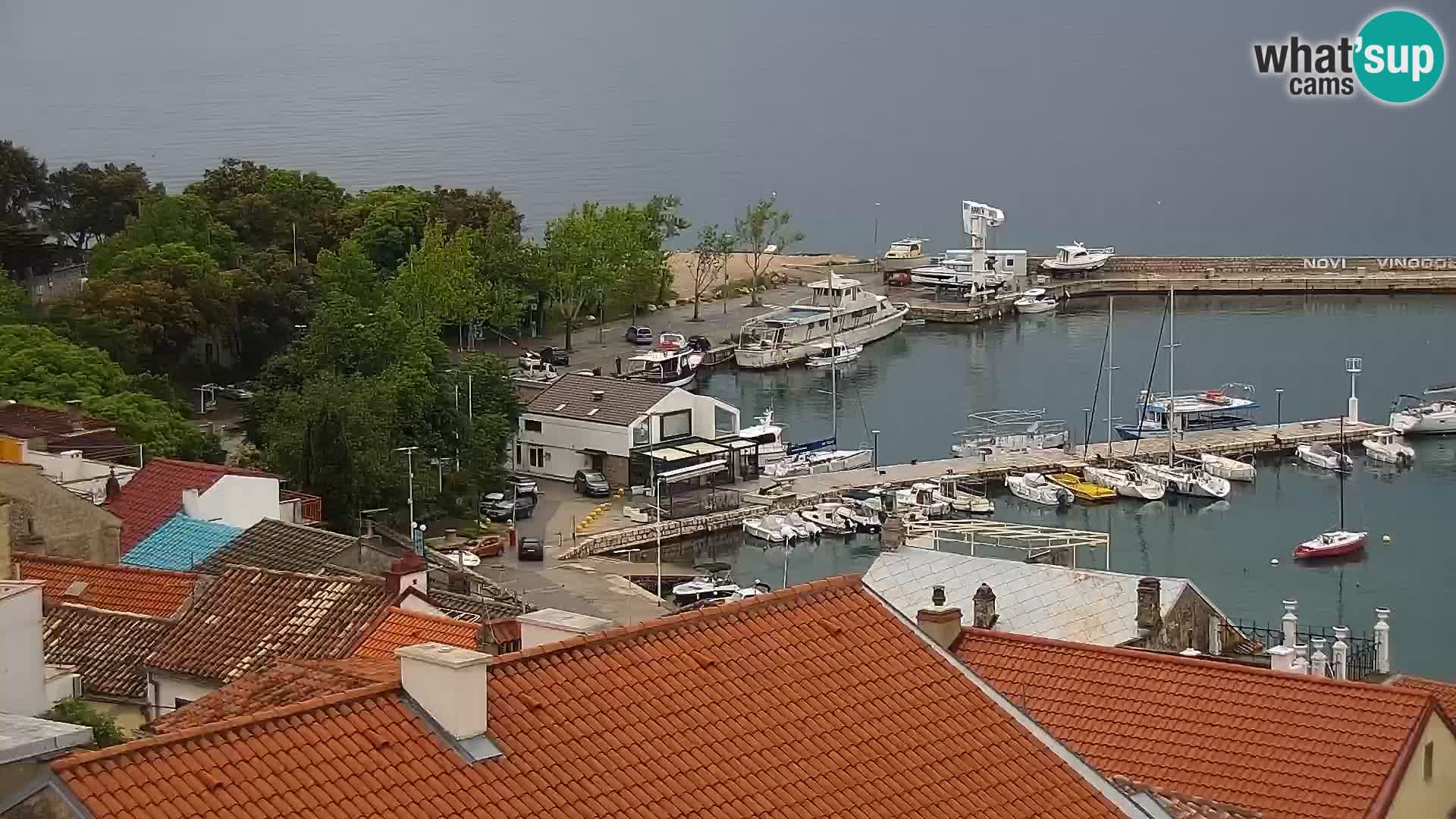 Panorama Novi Vinodolski live cam Dalmatie