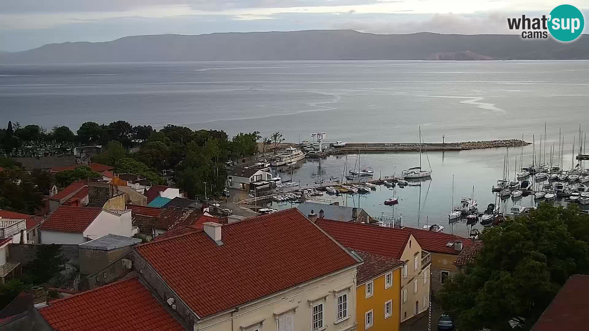 Panoramic Novi Vinodolski livecam Dalmatien