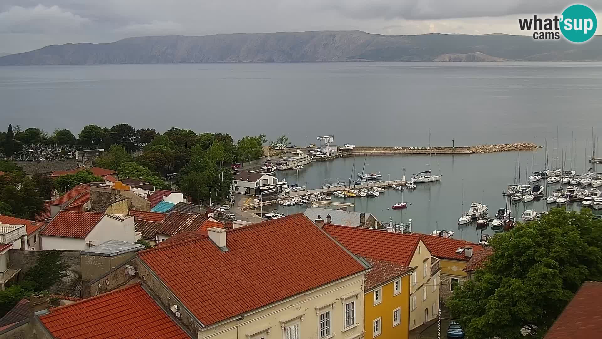 Panoramic Novi Vinodolski livecam Dalmatien