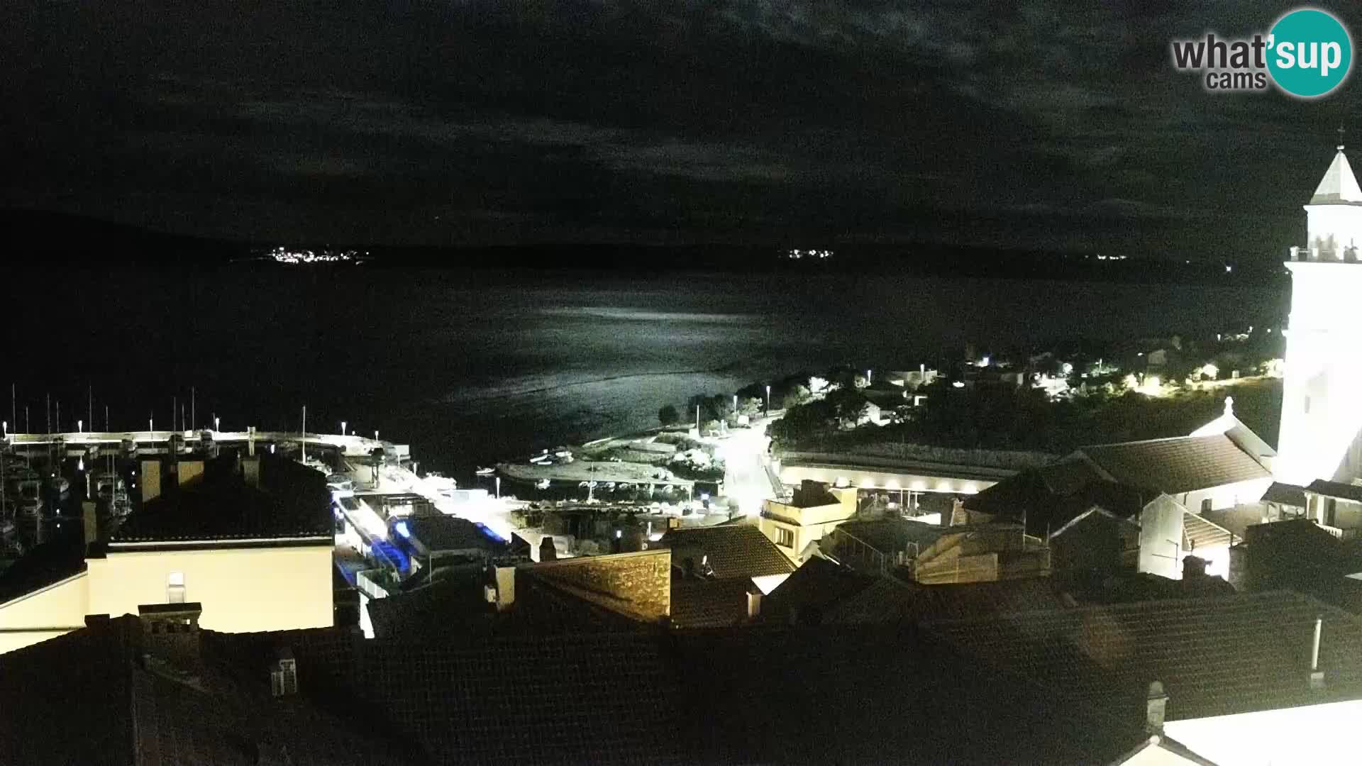 Panorama Novi Vinodolski live cam Dalmatie