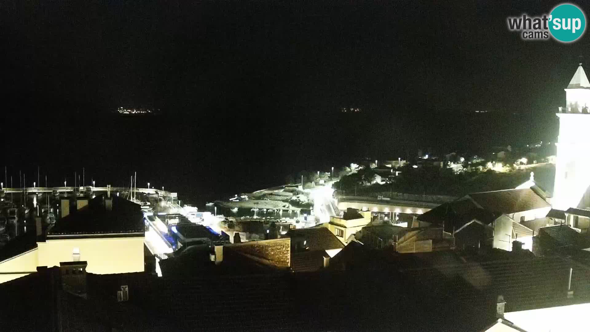Panorama Novi Vinodolski live cam Dalmatie