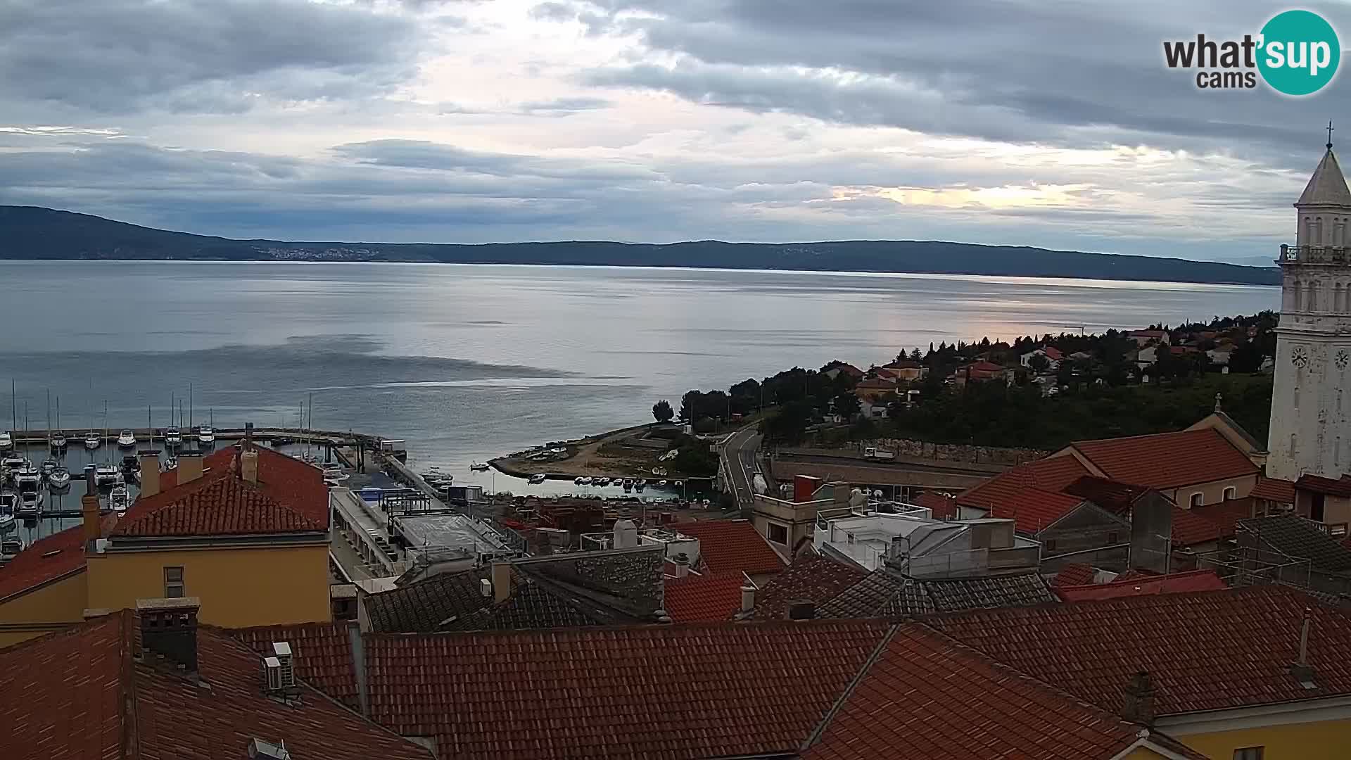 Panorama Novi Vinodolski live cam Dalmatie
