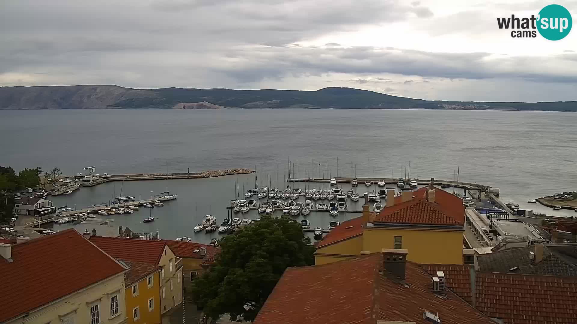 Panorama Novi Vinodolski live cam Dalmatie