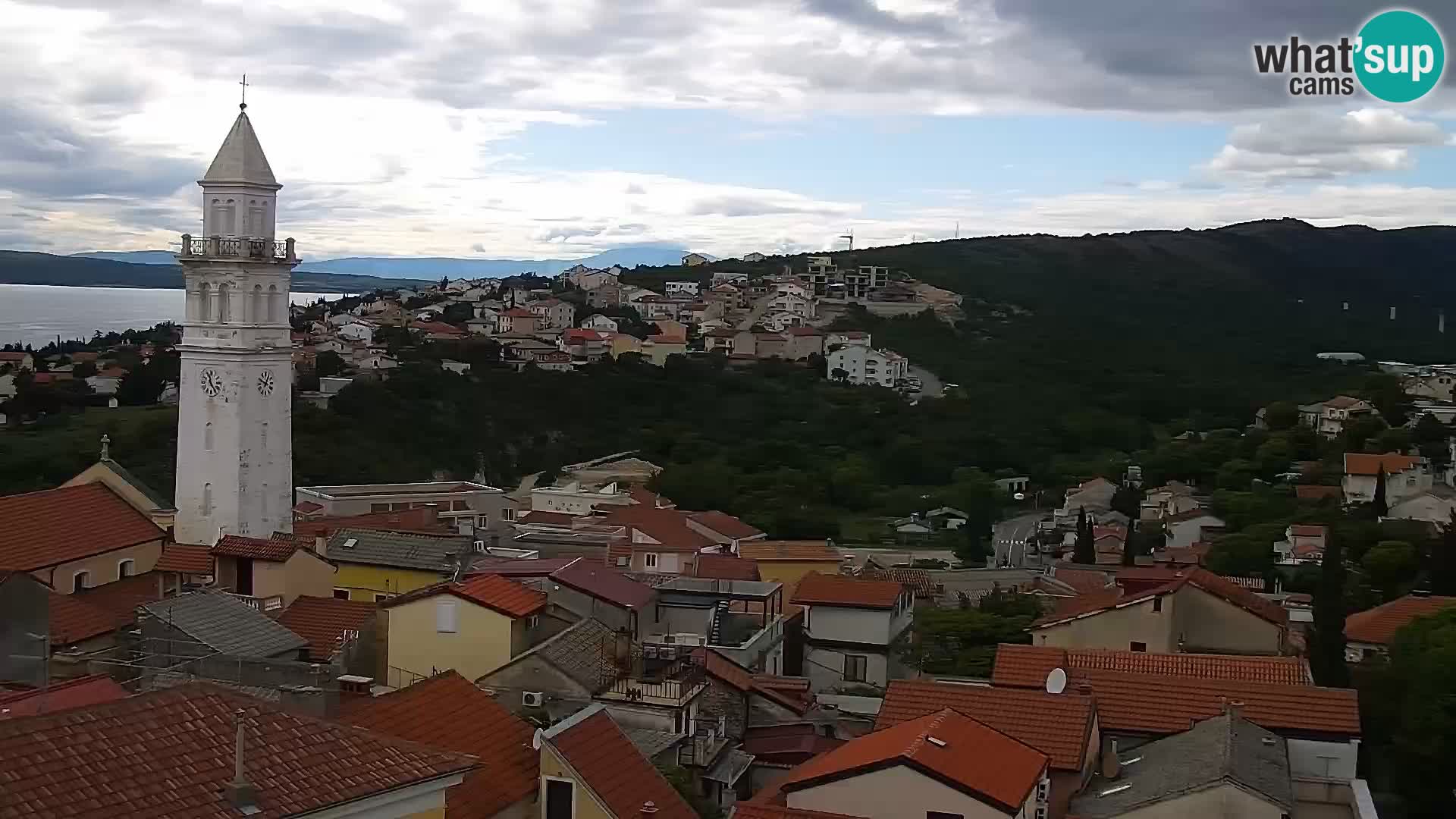 Panoramska spletna kamera Novi Vinodolski – Dalmacija v živo