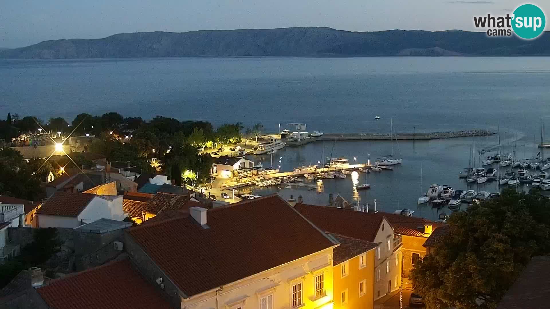 Panoramic Novi Vinodolski livecam Dalmatien