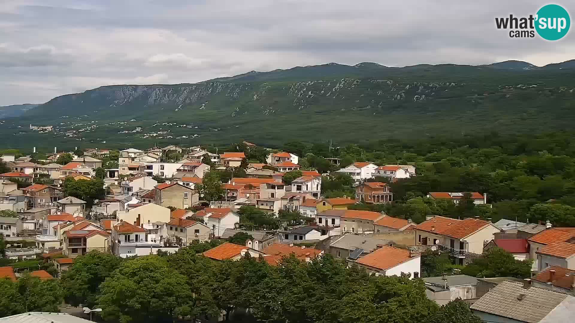 Panorama Novi Vinodolski live cam Dalmatie