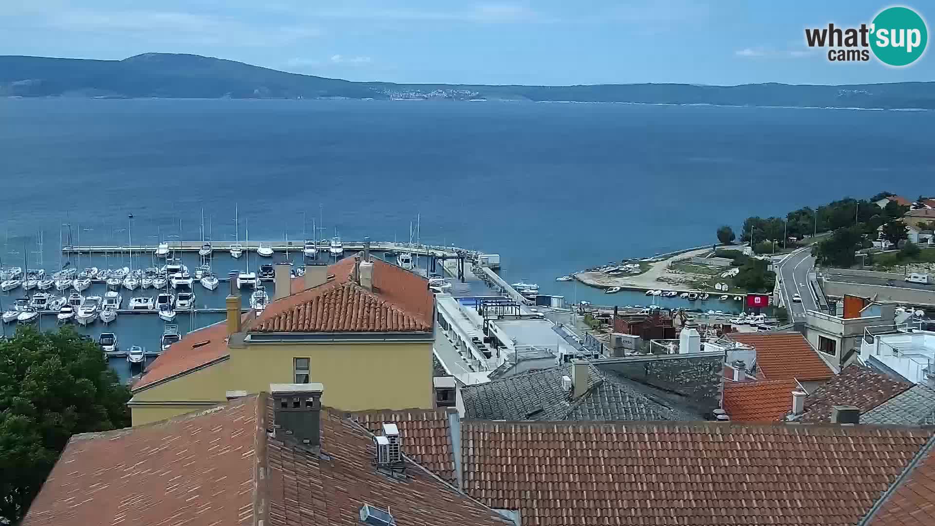 Panorama Novi Vinodolski live cam Dalmatie